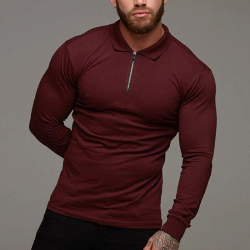 Langarm-Poloshirt