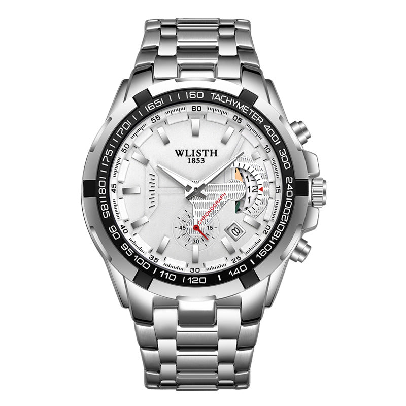 Edelstahl Quarz Armbanduhr