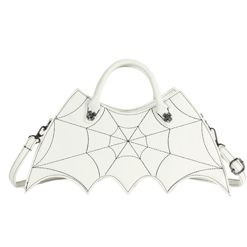 Halloween Spinnennetzform Batgirl Motiv Schultertasche