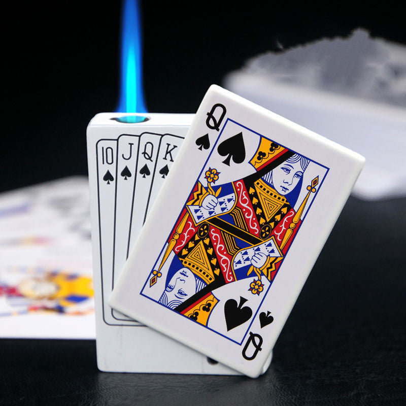 Pokerkarten Design Metall Feuerzeug