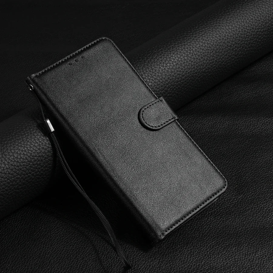 Magnetische Flip-Lederhülle mit Kartenfach für Samsung Galaxy A05s A06 A07 A12 A13 A14 A15 A16 A17 A24 A26 A34 A35 A36 A52 A53 A54 A55 A56