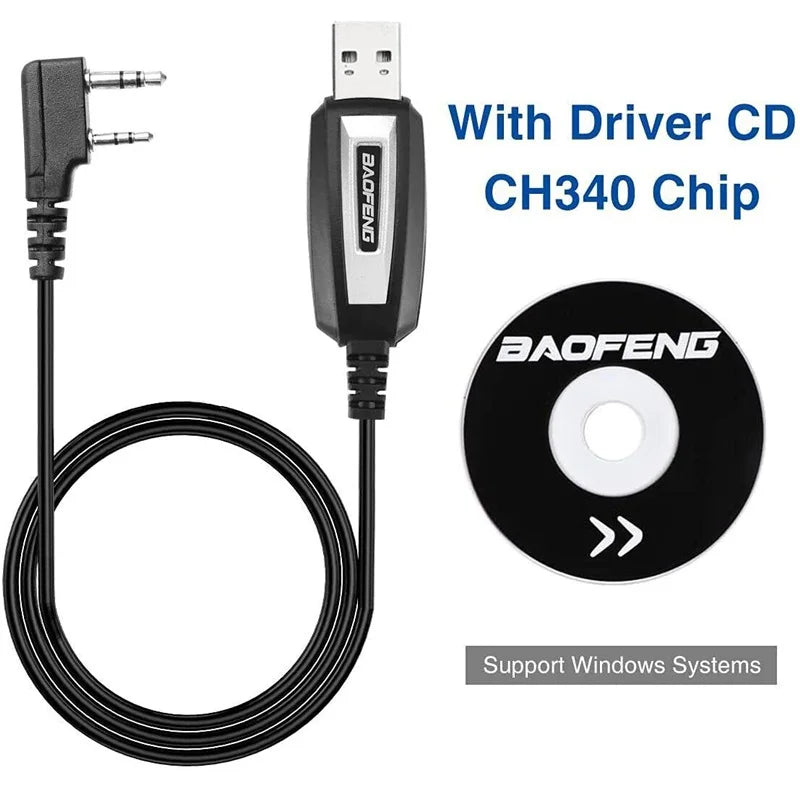 USB-Programmierkabel für Walkie-Talkies – Kompatibel mit Baofeng UV-5R/82/888S/UV-S9PLUS & Quansheng UV-K5/5R Plus