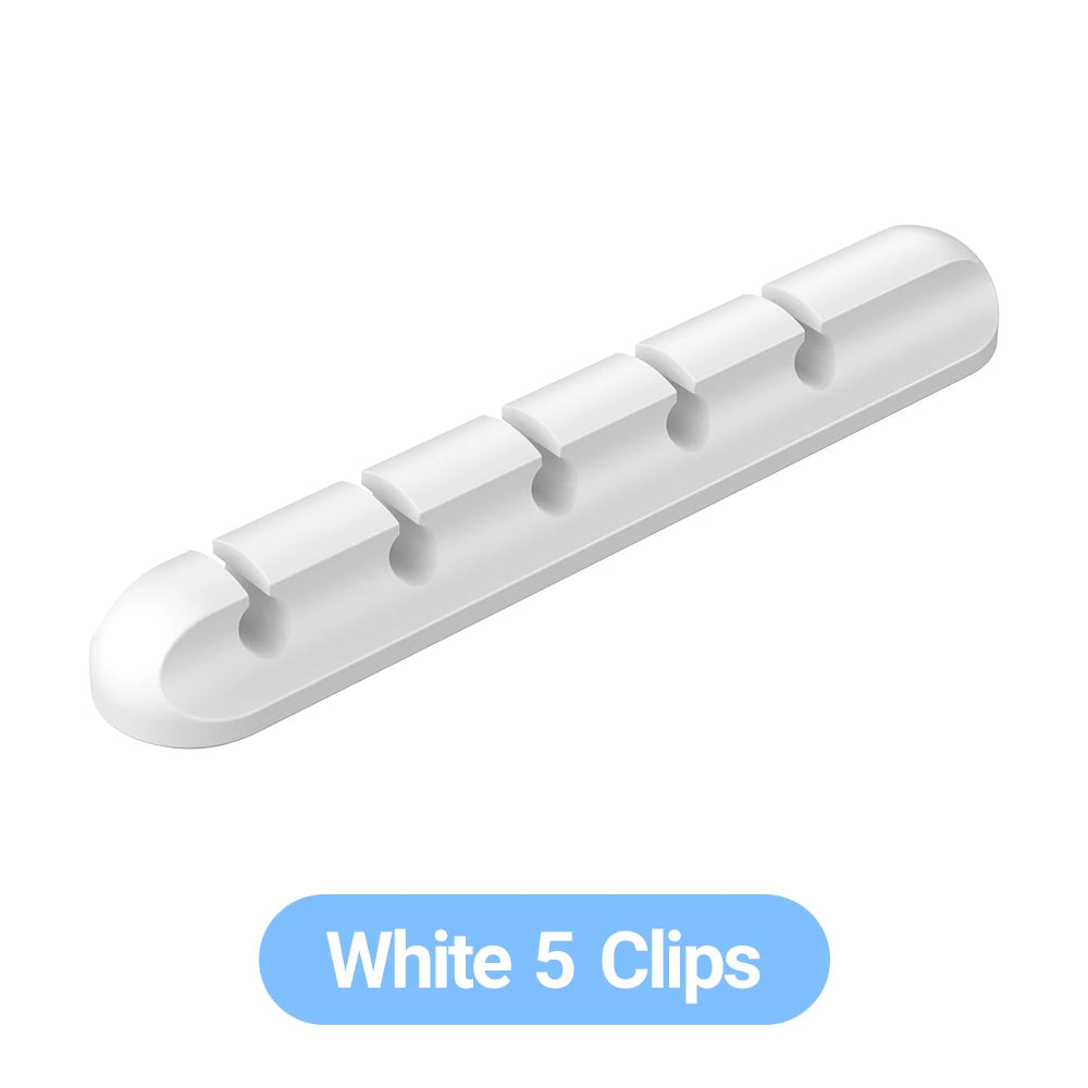 Selbstklebende Kabelhalter Clips Kabelmanagement Kabelorganisator für Desktop USB-Ladekabel Nachttisch Netzkabel Mauskabel 1 Stk.