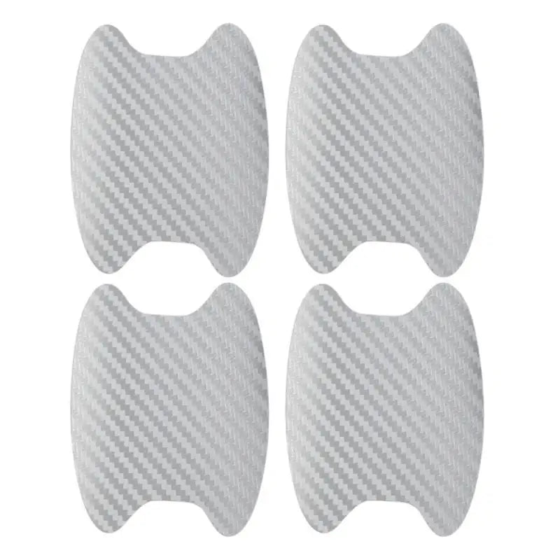 4er-Set Auto-Styling-Zierleisten Aufkleber Autotür-Aufkleber Kohlefaser Kratzfest Abdeckung Auto-Griff-Schutzfolie Teile