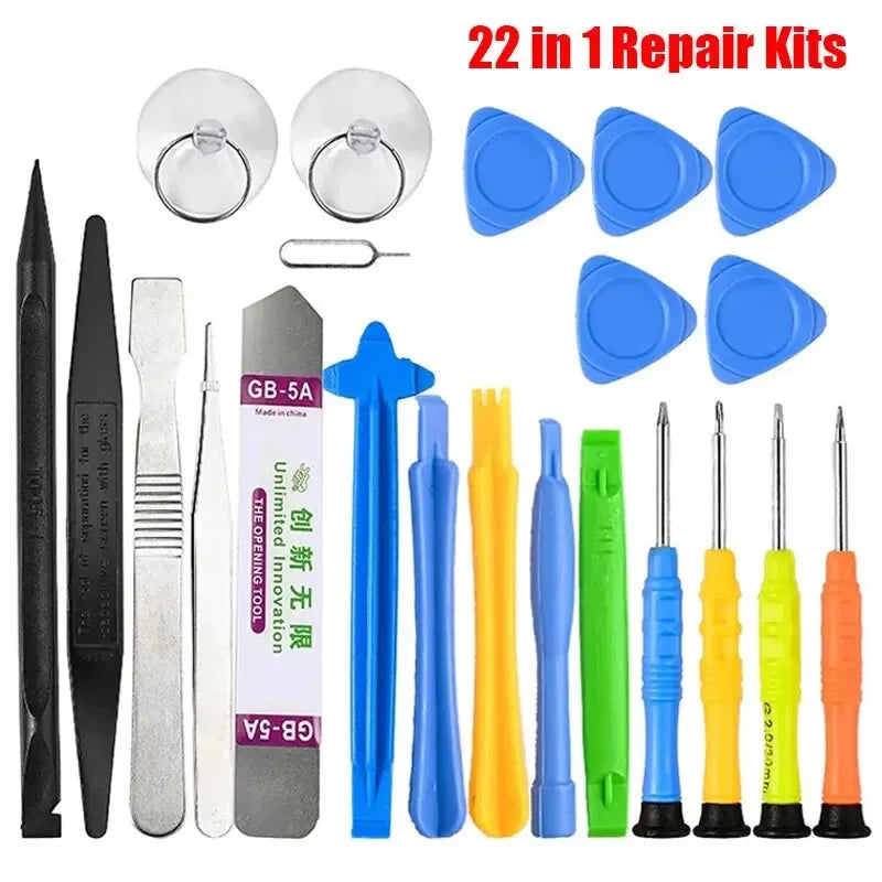 21 in 1 Mobile Phone Repair Tools Kit For Apple Android Samsung Set Screwdriver Combination Skid Multi Function Disassembly Kit