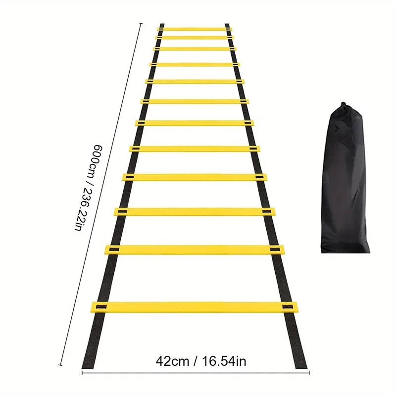 Agility Ladders Nylonbänder für Schnelligkeitstraining und Sport-Flexibilität Agility Fußball-Training Energie-Leiter Ausrüstung