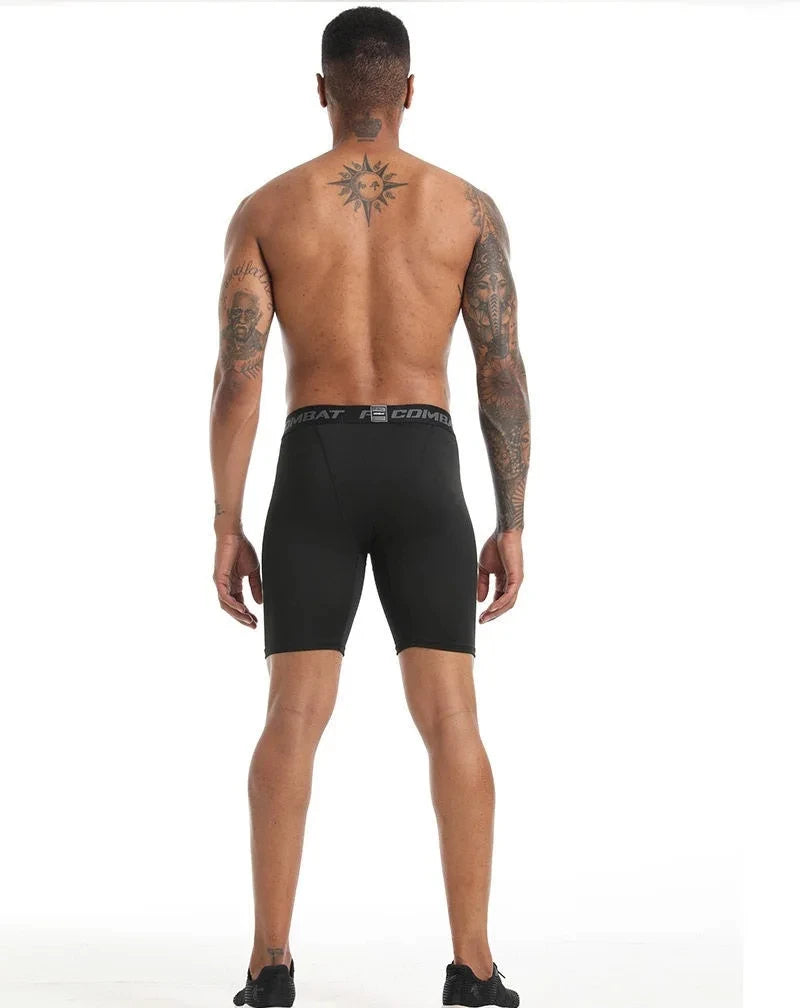 Men Boxers Sports Underwear Underpants Gym Shorts M L XL Black Quick-Drying Sweatpants Moisture Absorption Breathable Fitness