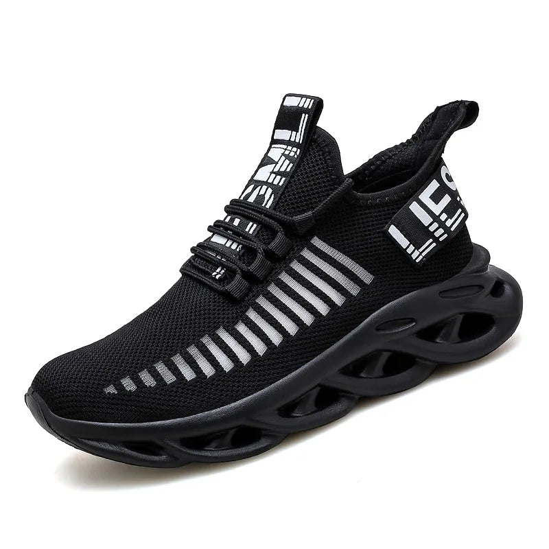 MAEDEF Herrenschuhe Bequeme Freizeit-Sneaker Atmungsaktive Plateau-Laufschuhe Herren Mesh Tenis Sportschuhe Walking Tenis Masculino