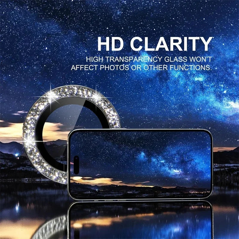 1Set Camera Len Tempered Glass For iPhone 13 For iPhone 11 12 13 14 15 16 17 Pro Max Plus Len Screen Protectors Glass Film