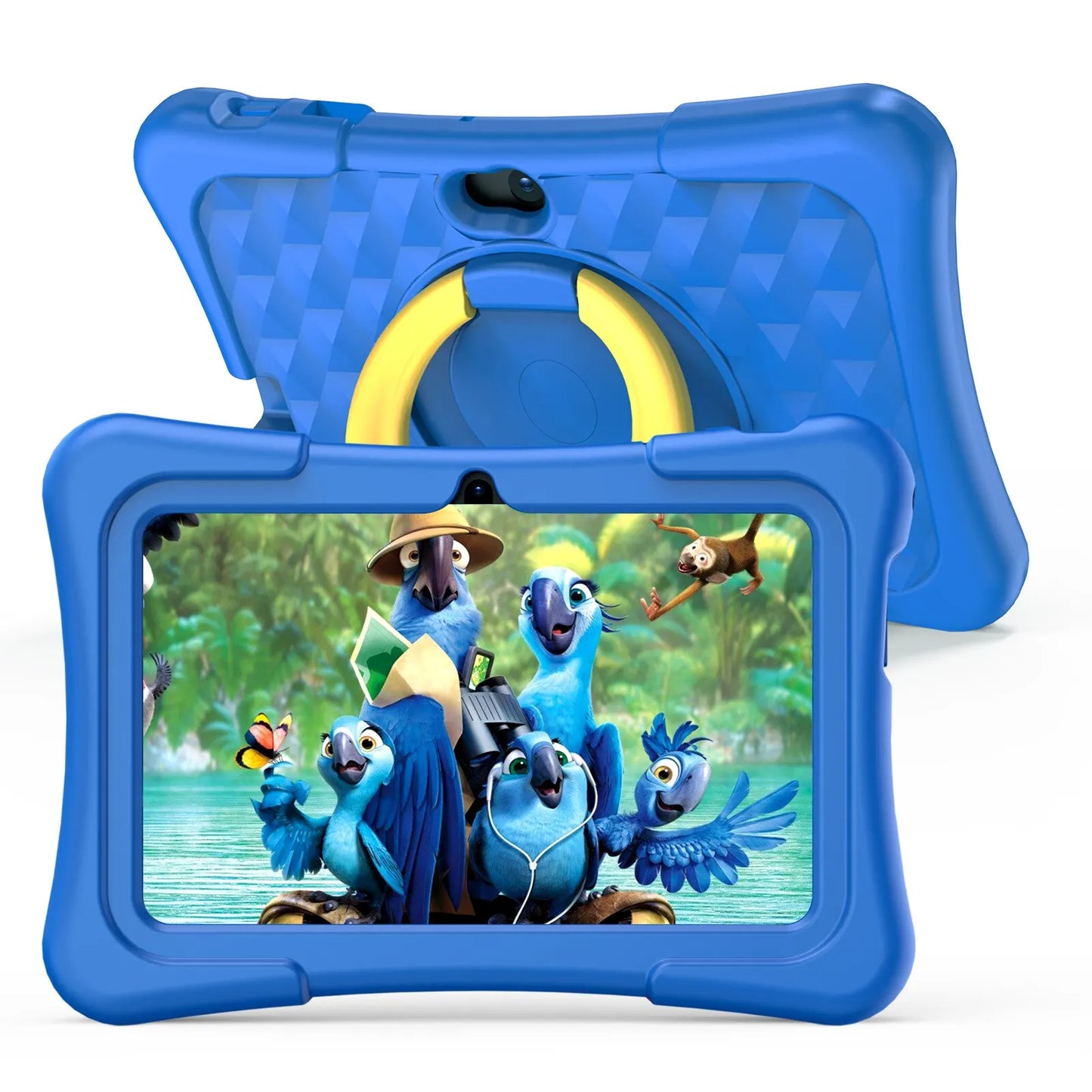PRITOM Tablet für Kinder, 7 Zoll, Android 11, 32 GB, WLAN, Bluetooth, Dual-Kamera, vorinstallierte Lernsoftware, inklusive Schutzhülle