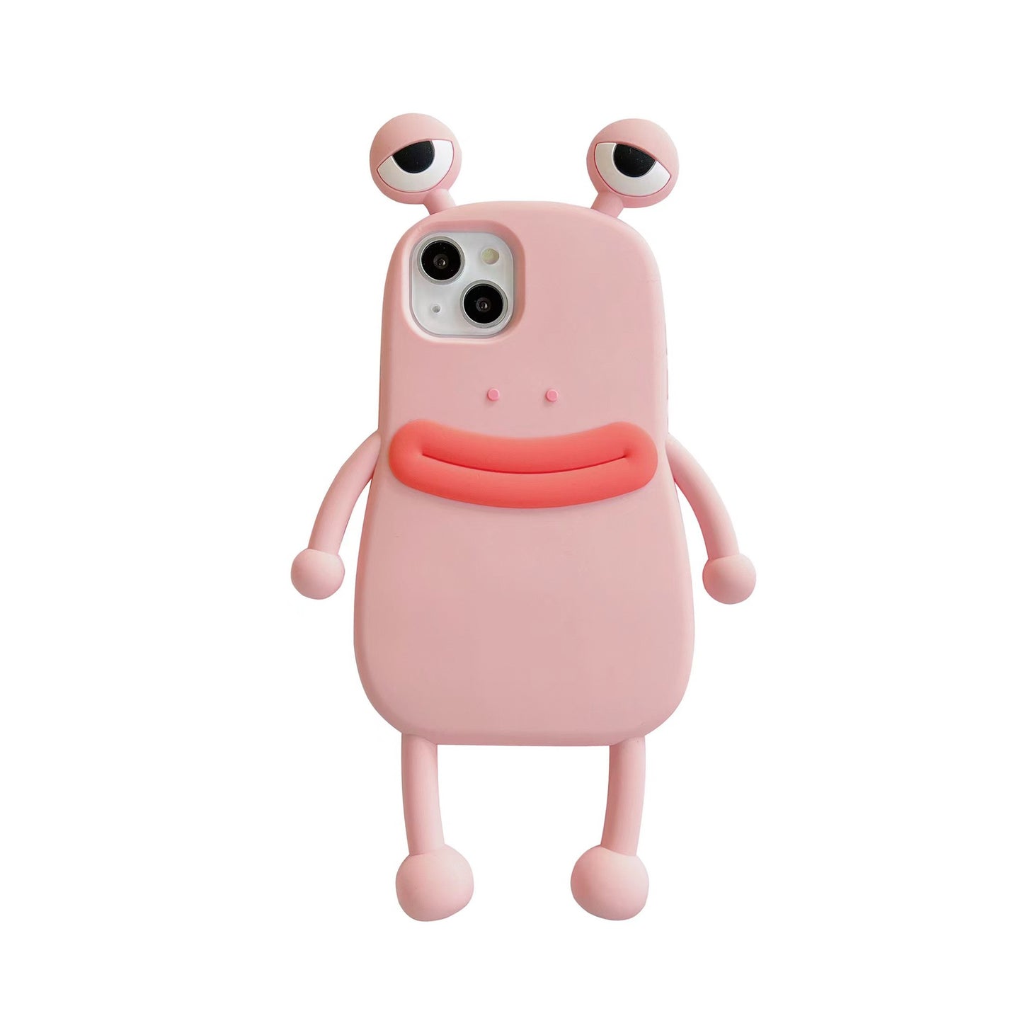 Kawaii-Stil, stoßfest, Rundumschutz, Silikon, 3D-Cartoon-Handyhülle