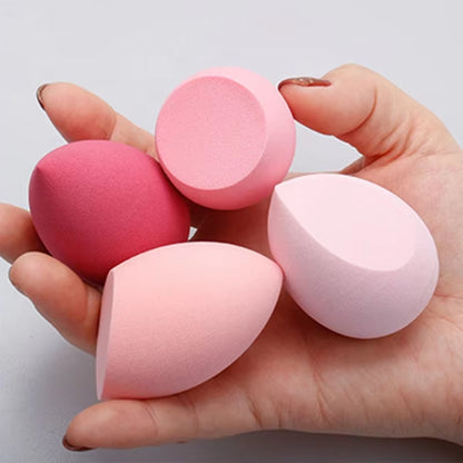 Abgeschrägte tropfenförmige Firsichherzförmige Quaste Make-Up Schwamm Set