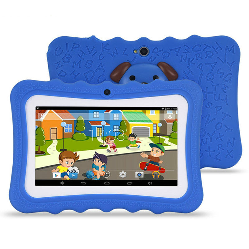 7-Zoll-Kinder-Tablet-Computer mit A33-Quad-Core-Prozessor, Cartoon-Design und Schülermotiven