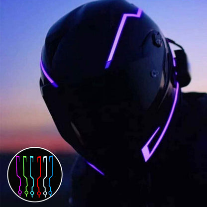 LED  DIY Kaltlichtfolie Helm-Fahrsignalstreifen Blinker Set
