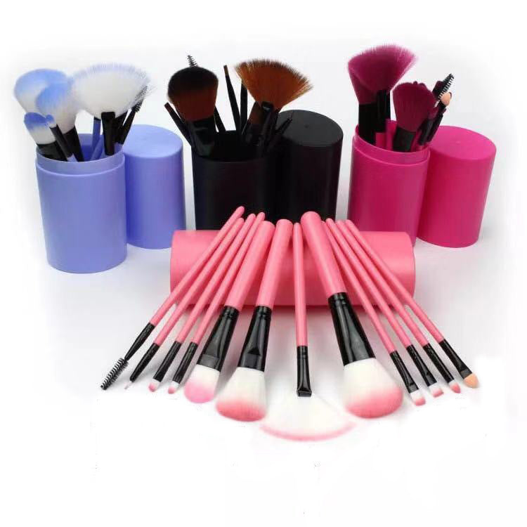 Rouge Lidschatten Wimpern Highlighter 12-teiliges Make-Up Pinselset