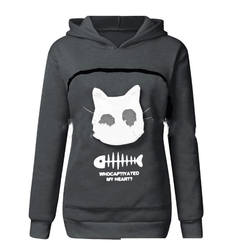 Katzenmotiv Tasche Katzen Outfit Sudadera con capucha