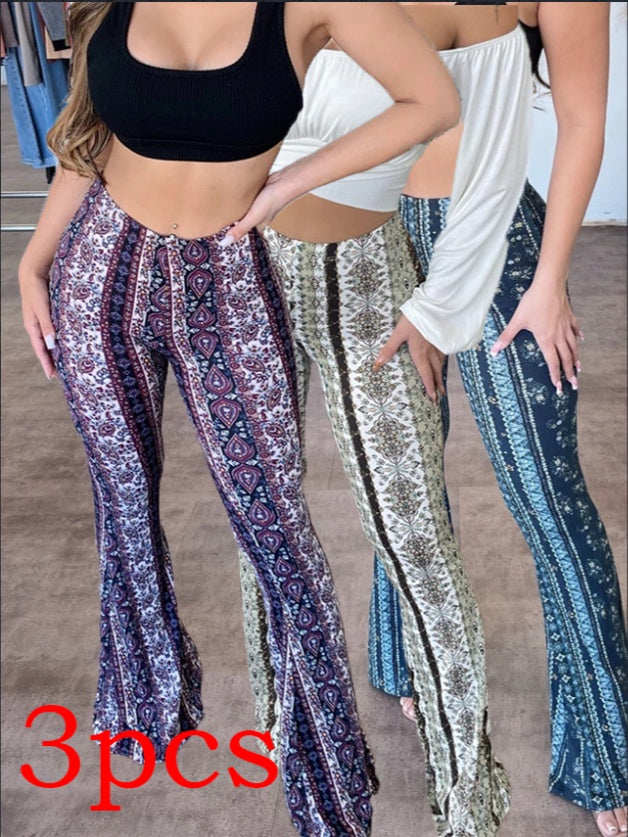 Hochelastische Bedruckte Hose