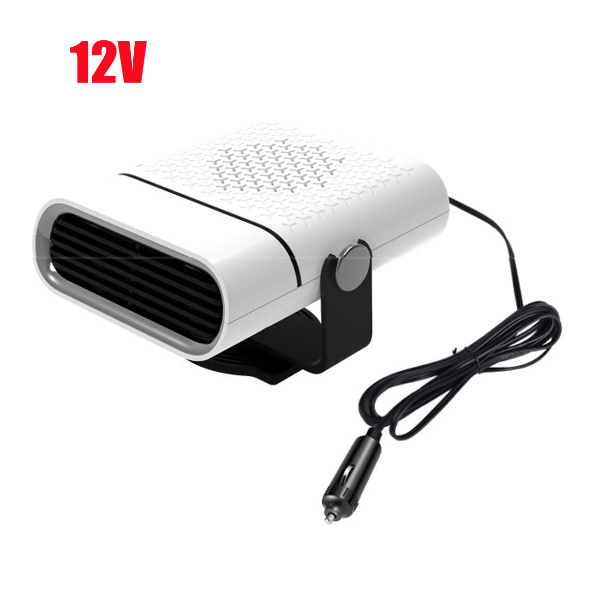 3-in-1 car heater with dehumidification function, cigarette lighter connection, mini car heater with defroster, ABS car heater fan, anti-fog function