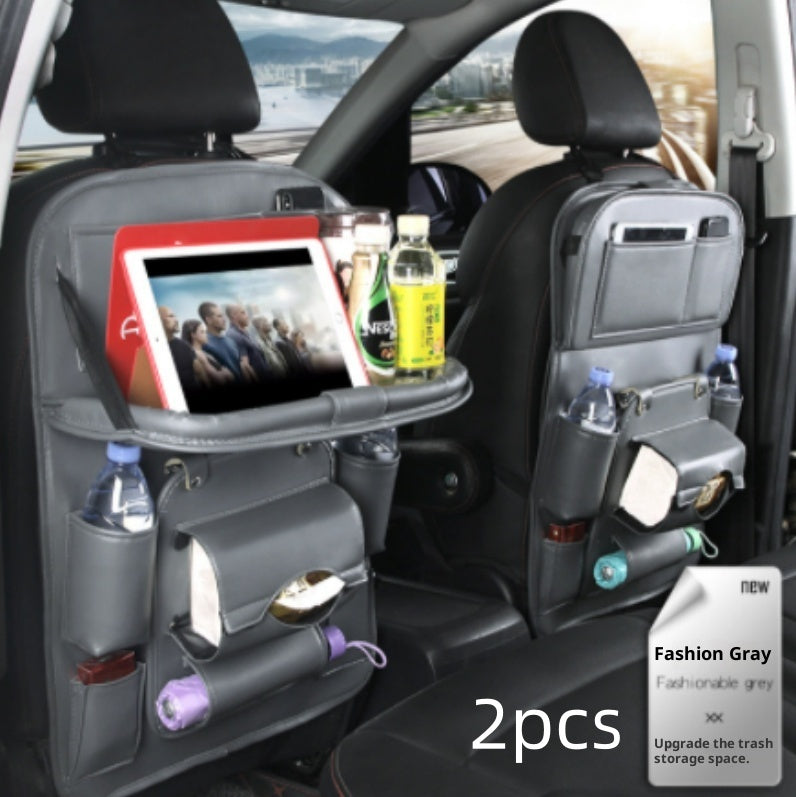 PU Leder Auto Aufbewahrungstasche Multifunktions-Rücksitzablage Hängetasche Wasserdichter Auto-Organizer Automotive Interieur Zubehör