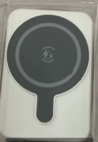 Mini power bank with fast charging function, magnetic, wireless, 5000 mAh, portable