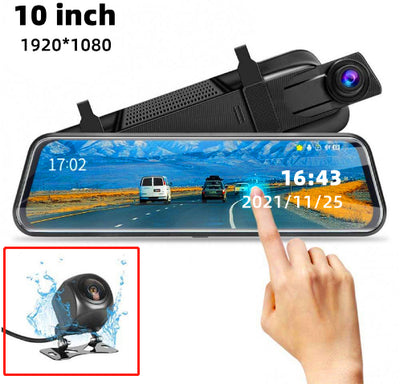 10-Zoll-Rundum-Display Dualaufzeichnung Front-Rückkamera