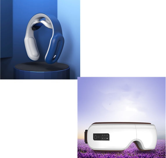 Neck and shoulder massager with smart remote control