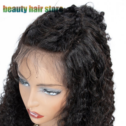 Brazilian Kinky Curly Lace Front Real Hair Wigs
