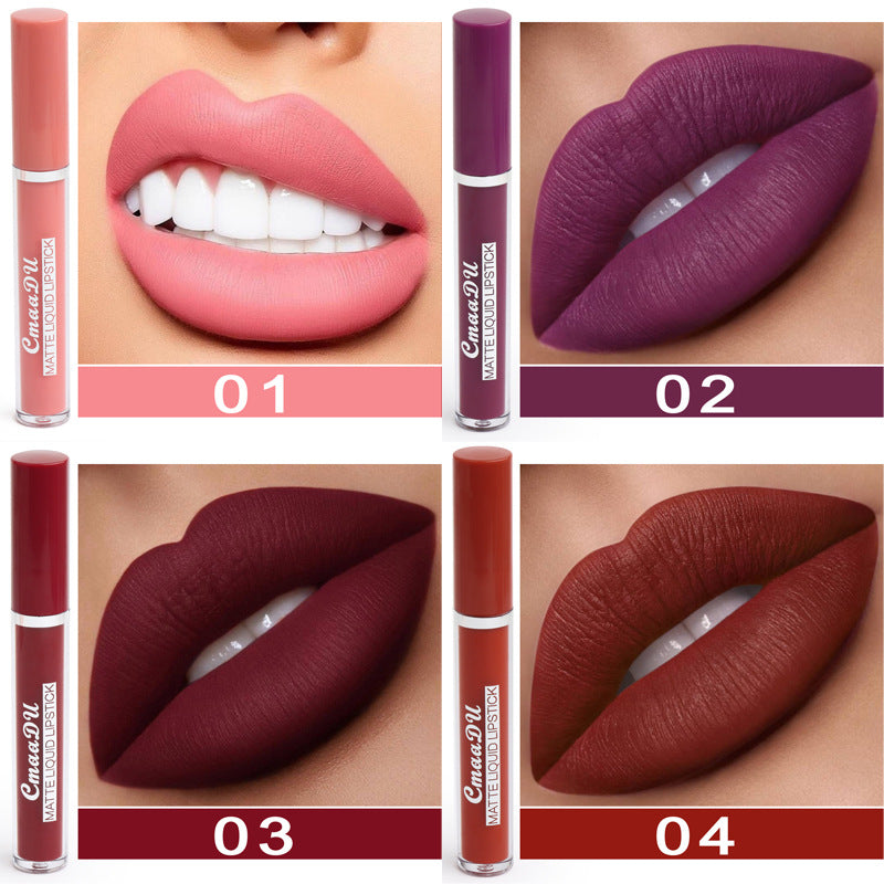 Antihaftbeschichtung Wasserfest Matt Lipgloss Stifte 10-teiliges Set