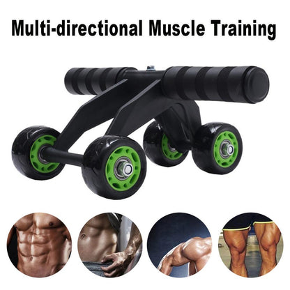 Heimtraining Fitnessgerät Vierrädriger Bauchmuskelroller