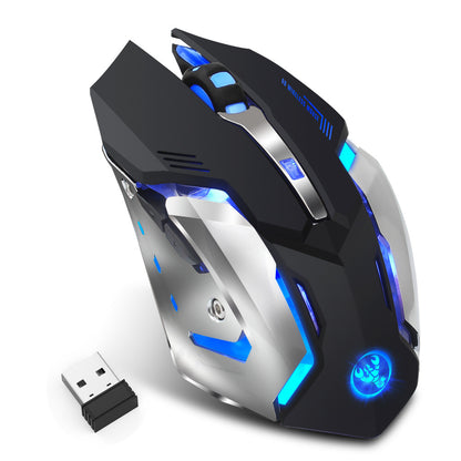 HXSJ Leuchtfunktion 2.4GPI Kabellose Ergonomisch Gaming Maus