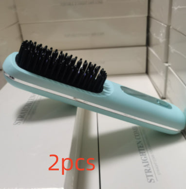 Kabellose USB-Ladefunktion 2-in-1-Haarglättungsbürste