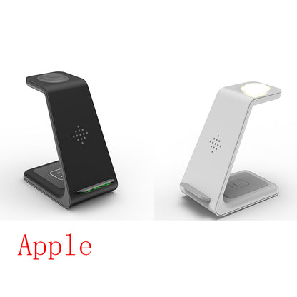 3-in-1 fast charging station: Wireless charging station with fast charging function and mobile phone holder