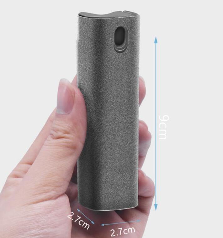 2-in-1 set for cleaning mobile phone and computer screens: microfiber cloth for dust removal