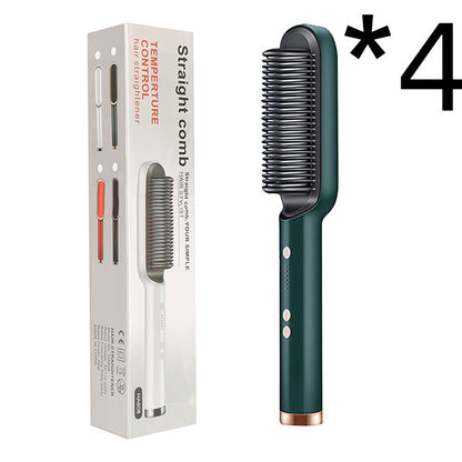 360° Doppelfunktion Locken Glätten Keramik 2-in-1-Haarglättungskamm