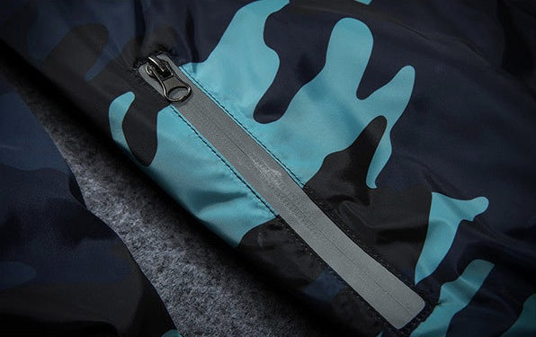 Covrlge Leuchte Reißverschluss Camouflage Kapuzenjacke