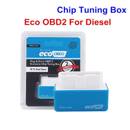 Interfaz de caja de chip de potencia EcoOBD2 Benzinmotoren Kraftstoffsparmodus Treiber