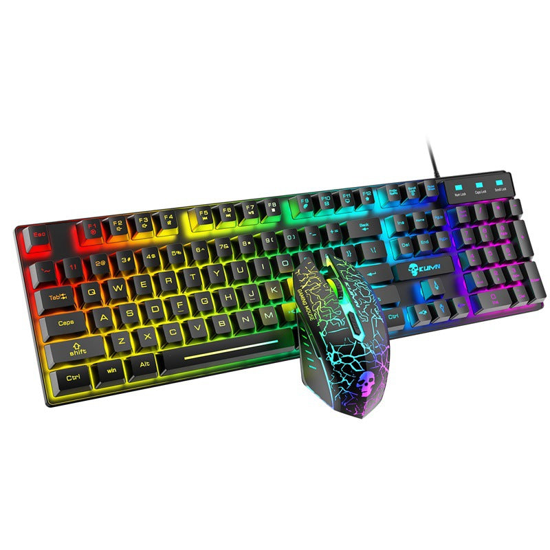 Kuiying T6RGB Light-Up Keyboard and Mouse Set