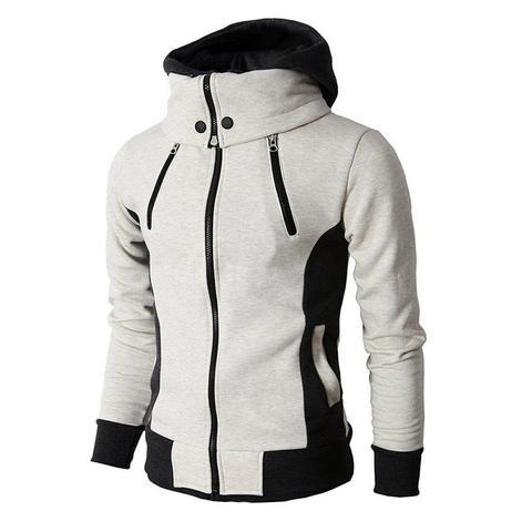 Reißverschluss Slim Fit Kapuzen-Sweatshirtjacke