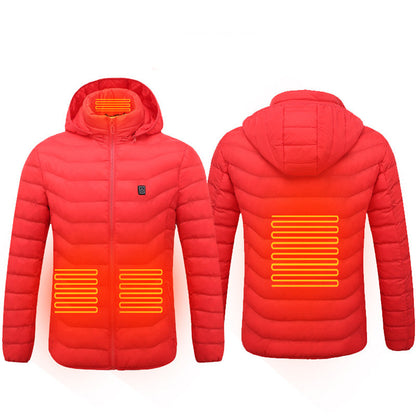 Beheizbare USB Elektro Baumwolle Reißverschluss Jacke