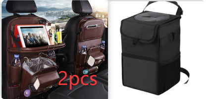 PU Leder Auto Aufbewahrungstasche Multifunktions-Rücksitzablage Hängetasche Wasserdichter Auto-Organizer Automotive Interieur Zubehör