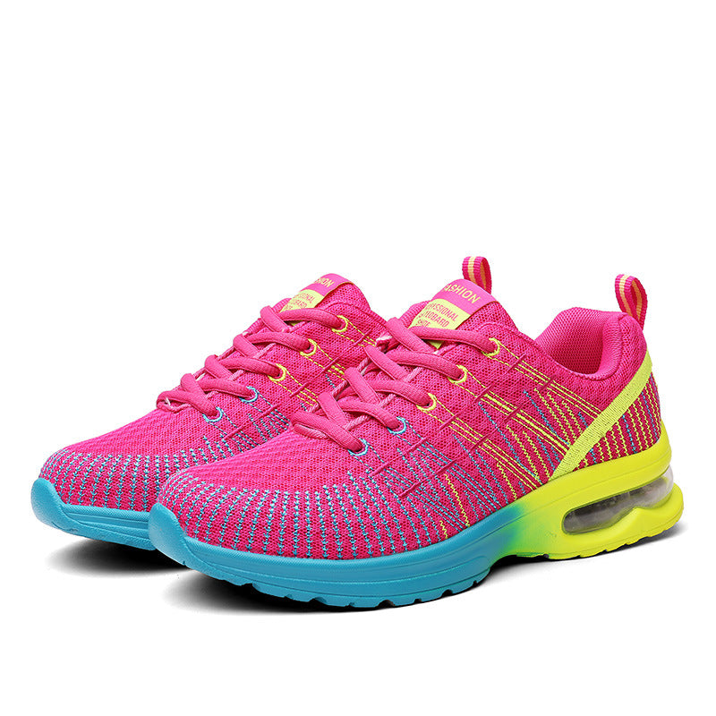Zapatillas deportivas de malla con cordones