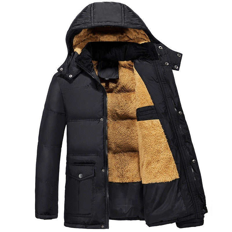 Samt Wattierte Jacke