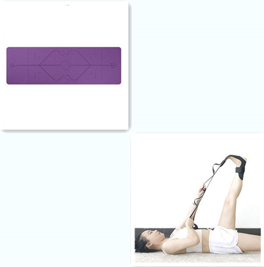 Rutschfeste Positionsmarkierungen TPE Yogamatte