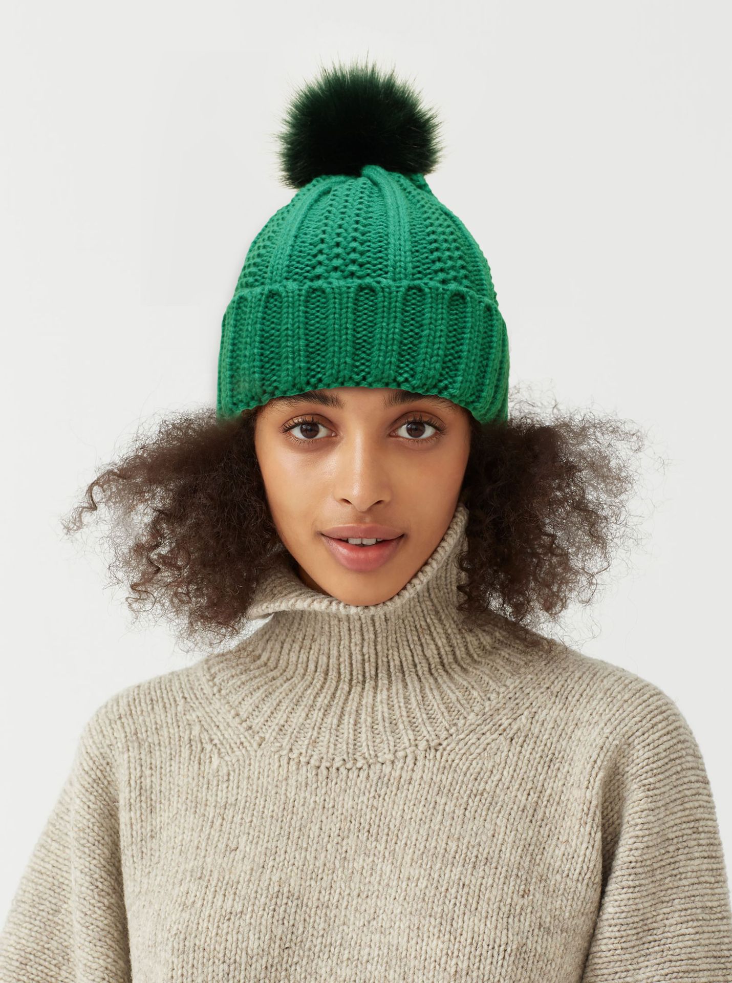 Modische Dehnbare Gefütterte Beanie Mütze
