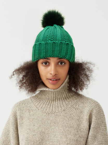 Modische Dehnbare Gefütterte Beanie Mütze