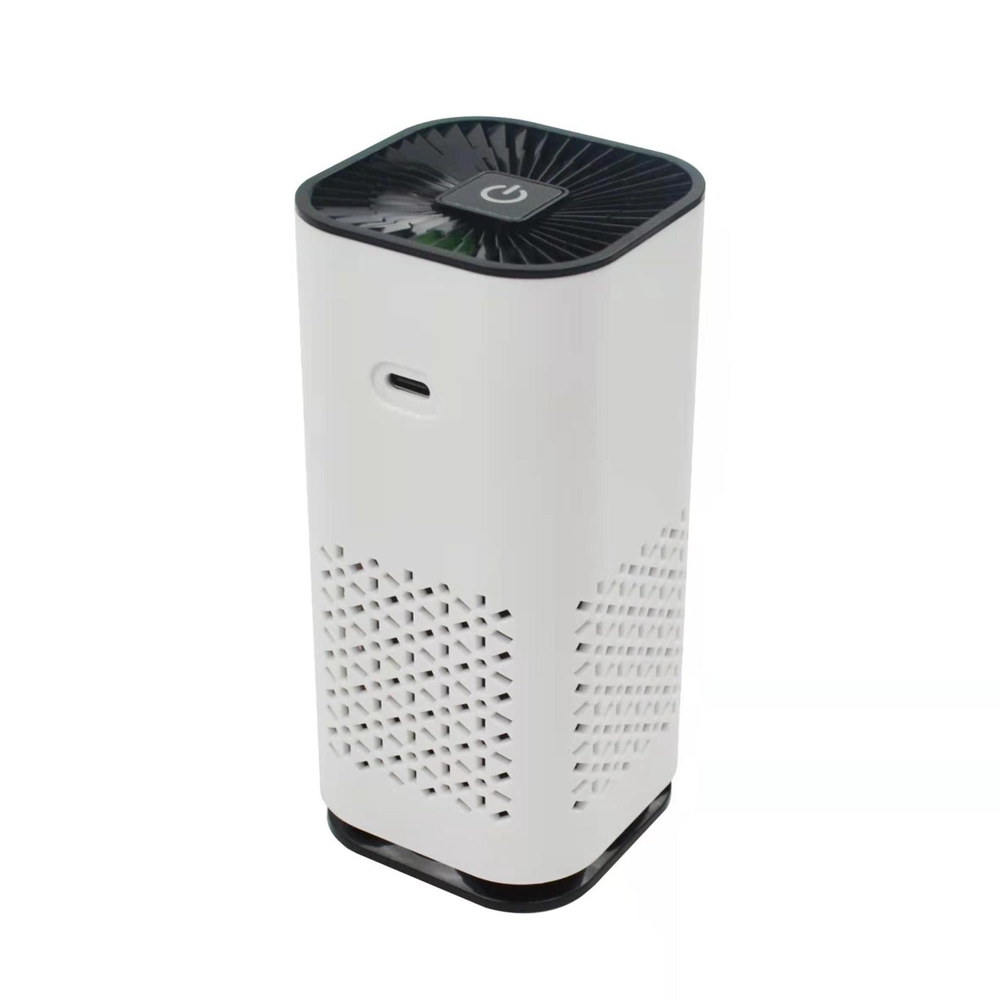 Portable car air purifier with negative ion generator removes formaldehyde, dust and smoke, ensuring fresh air in the car.