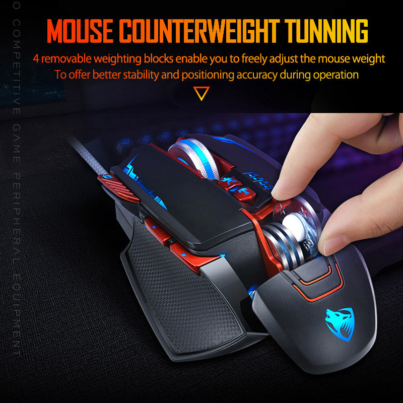 Thunder Wolf V9 Gaming-Maus Gaming-Maschine