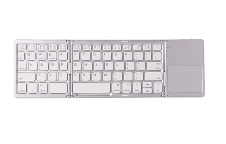 Ultra-thin, tri-fold touchscreen keyboard