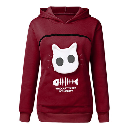 Katzenmotiv Tasche Katzen Outfit Sudadera con capucha