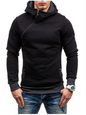Zipper Oblique Hoodie